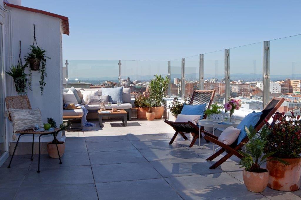 Wishome - Atico Con Espectacular Terraza En Bernabeu Madrid Luaran gambar